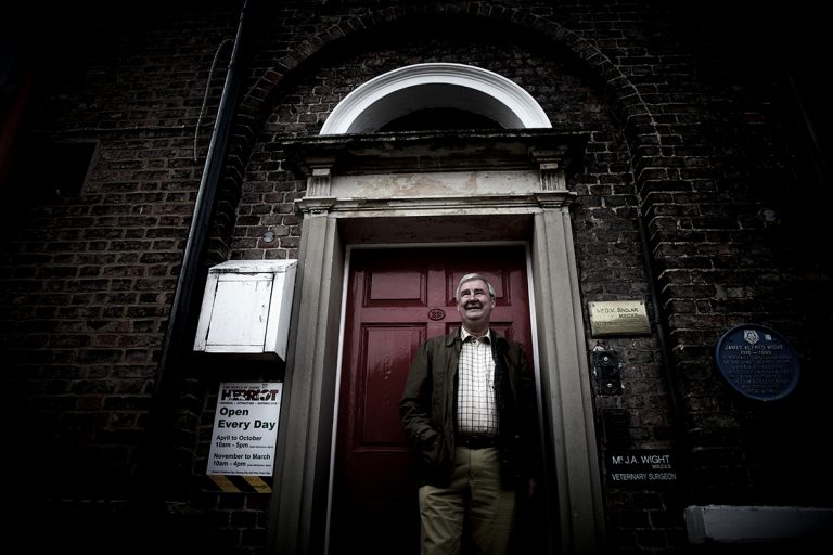 Peter Wright / The Yorkshire Vet (photographed outside the former home and surgery of James Herriot)