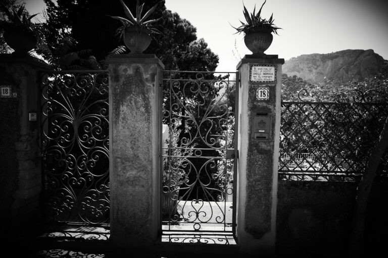 The entrance to the villa where the poet Pablo Neruda stayed when he was forced into exile in 1952 – Capri, Italy